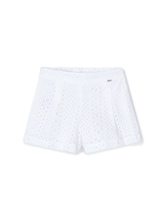 Mayoral Szorty materiałowe 3285 Biały Regular Fit