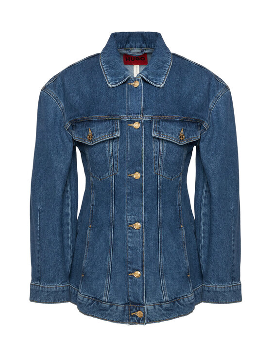 HUGO Kurtka jeansowa Icon 50569648 Granatowy Regular Fit