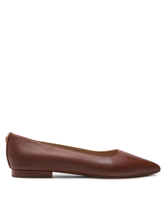 LAUREN RALPH LAUREN Baleriny Londyn 802862706002 Brązowy