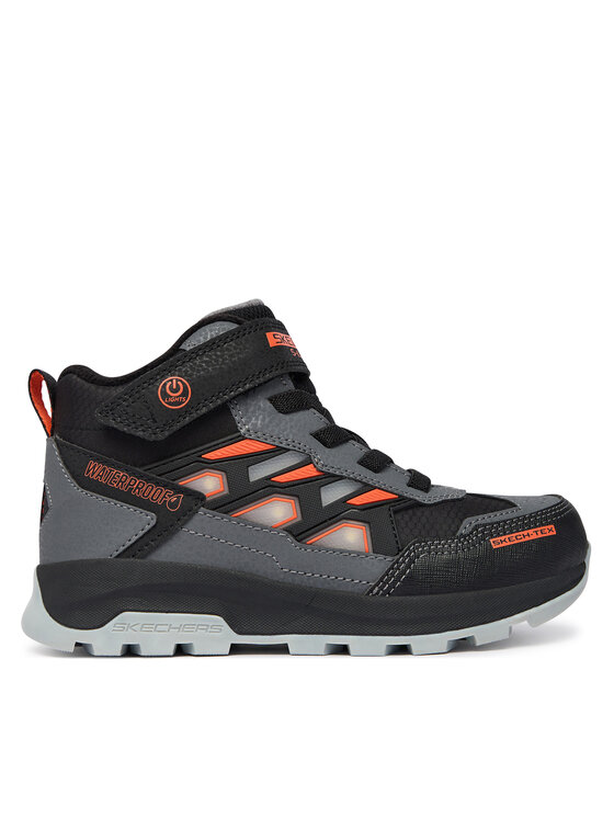 Skechers Trzewiki S-Lights Waterproof: Storm Blazer - Glow Trail 406381L/BKCC Szary