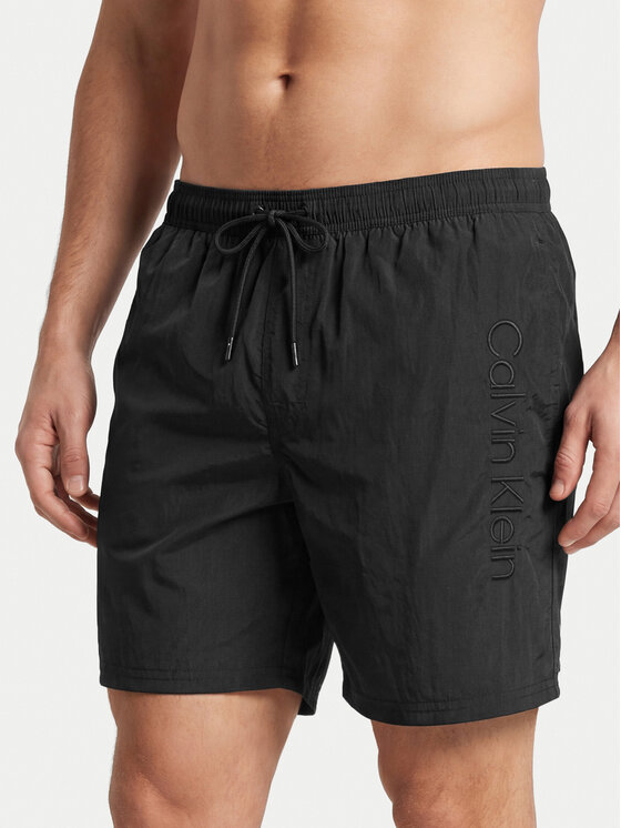 Calvin Klein Swimwear Szorty kąpielowe LV00N61029 Czarny Regular Fit