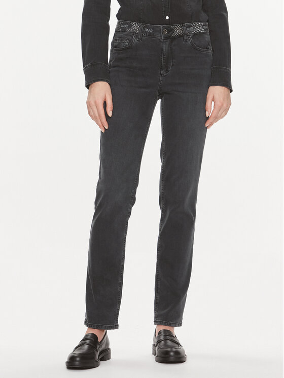 Liu Jo Jeansy UF3016 D4391 Szary Slim Fit