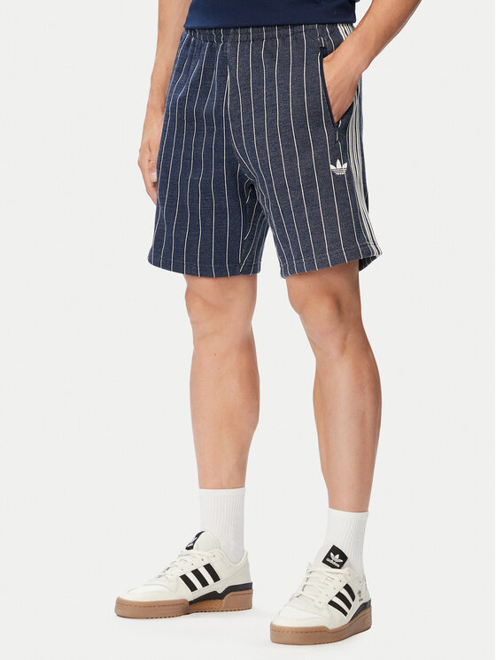 adidas Szorty sportowe Pinstripes Shorts KR9706 Granatowy Regular Fit