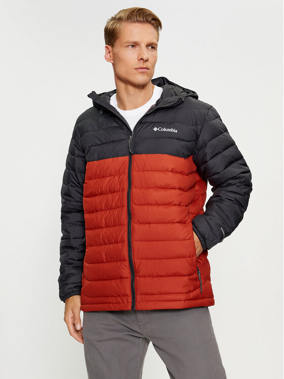 Columbia Kurtka przejściowa Powder Lite™ Hooded Jacket Pomarańczowy Regular Fit