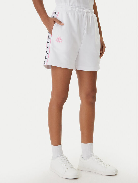 Kappa Szorty sportowe Banda Ivissa 361R6NW Biały Regular Fit