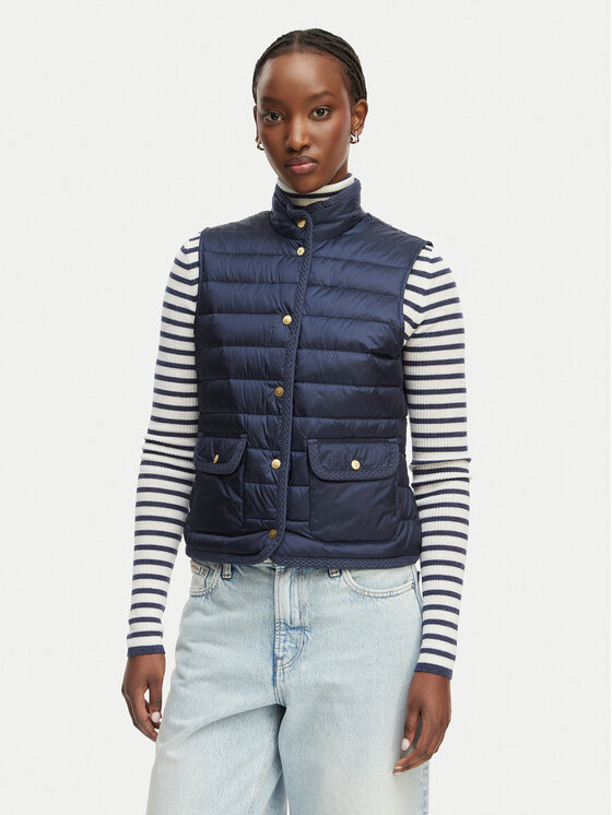 Tommy Hilfiger Bezrękawnik WW0WW49661 Granatowy Slim Fit
