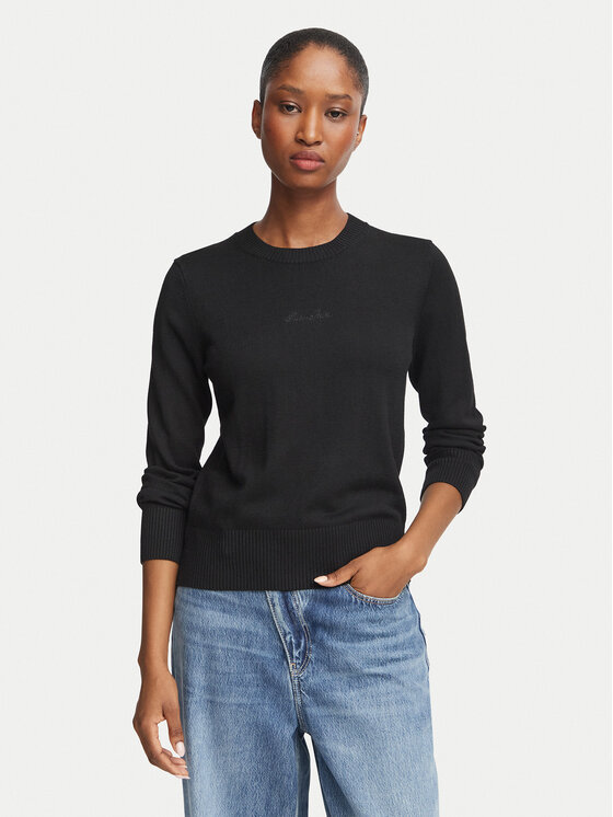 Guess Jeans Sweter W6BR01 Z1244 Czarny Regular Fit