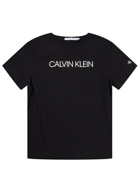 Calvin Klein Jeans T-Shirt Institutional SS IB0IB00347 Biały Regular Fit