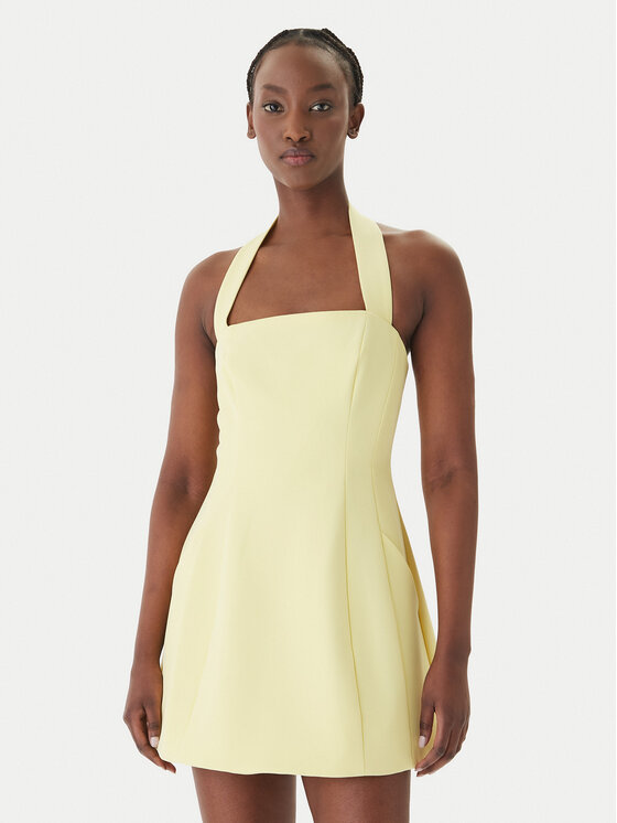 Bardot Sukienka koktajlowa Nevelle 59857DB1 Żółty Slim Fit