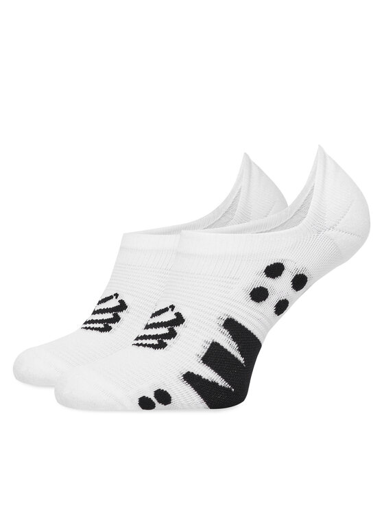 Compressport Stopki No Show XU00045 Biały