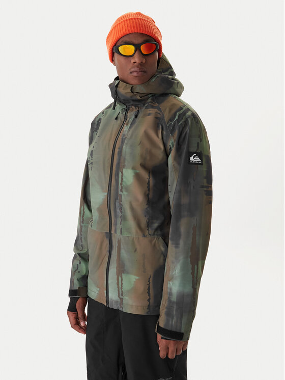 Quiksilver Kurtka snowboardowa Muldrow EQYTJ03493 Zielony Regular Fit