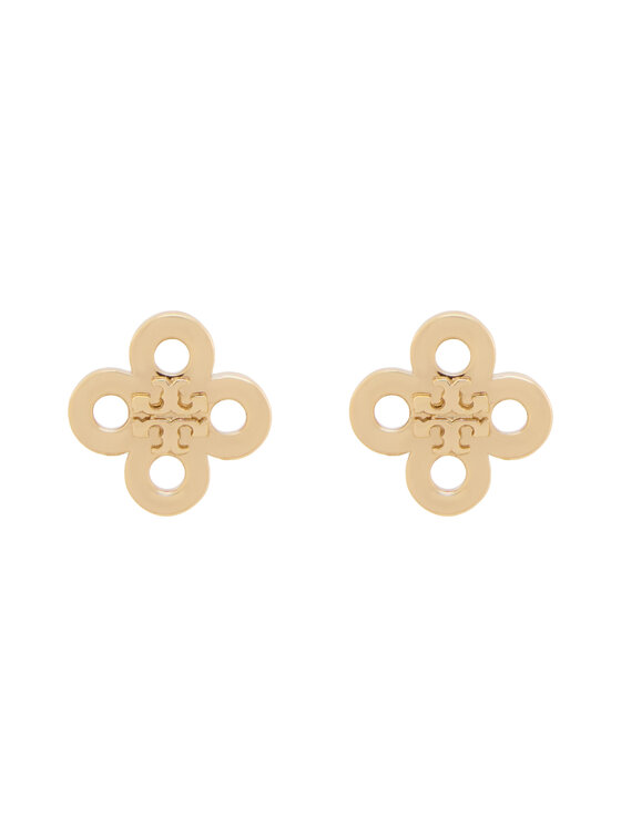Tory Burch Kolczyki Forget Me Not Clover Stud 184409 Złoty