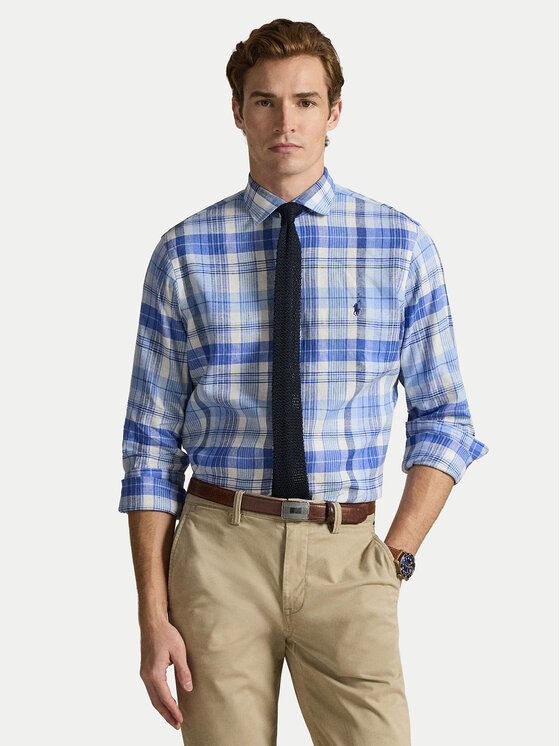 Polo Ralph Lauren Koszula 710B16699002 Niebieski Custom Fit