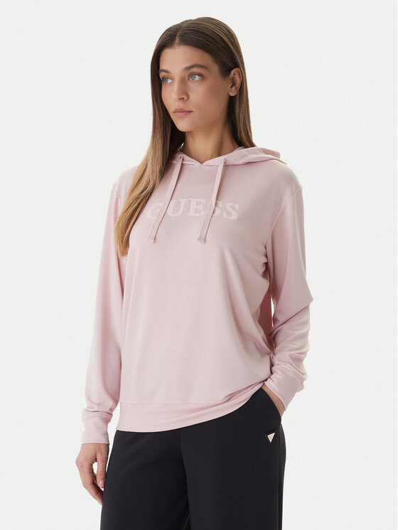 Guess Bluza O6GQ00 KCQP2 Różowy Regular Fit