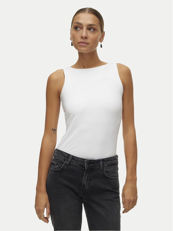 Vero Moda Top Million 10305800 Biały Regular Fit