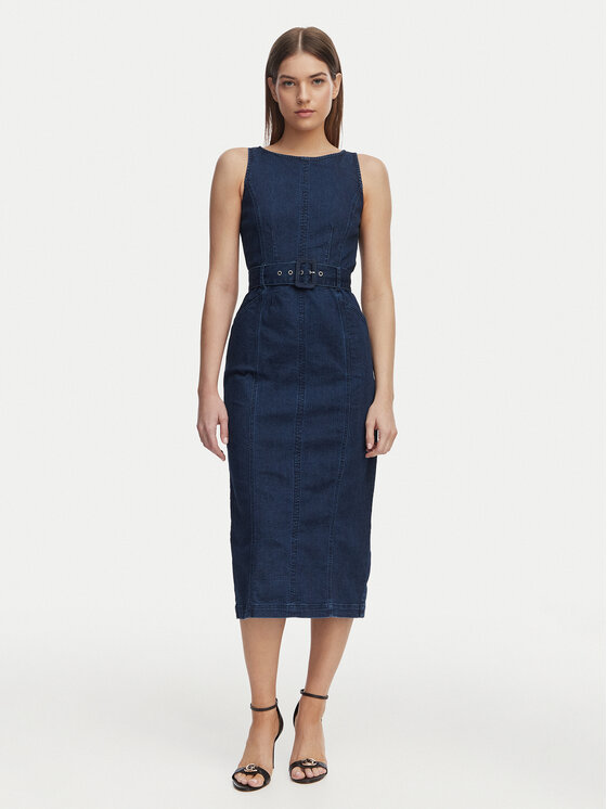 French Connection Sukienka jeansowa 719C7 Niebieski Regular Fit