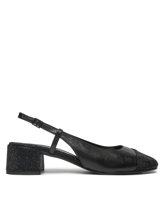 Tory Burch Czółenka Cap-Toe Pave Singback Pump 160256 Czarny