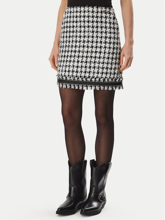 KARL LAGERFELD Spódnica mini B4W12013 Czarny Regular Fit