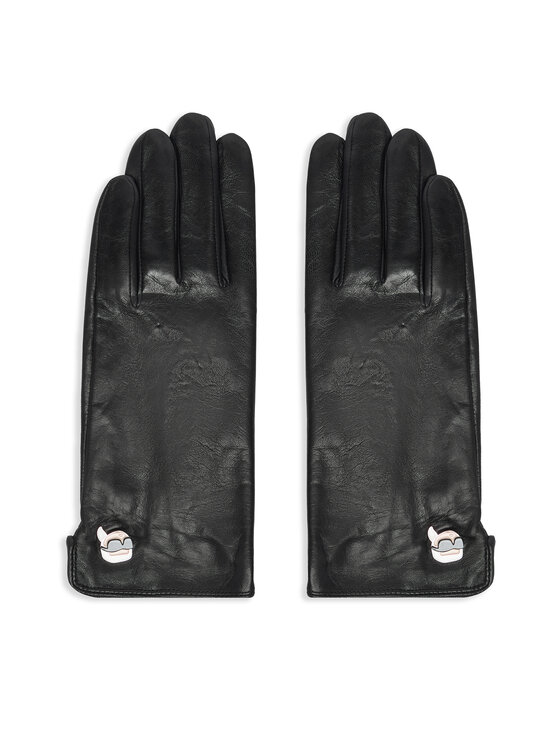 KARL LAGERFELD Rękawiczki Damskie A4W33112 Czarny