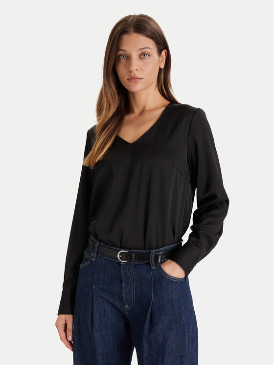 ONLY Bluzka Mika 15361191 Czarny Regular Fit