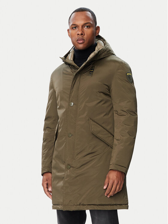 Blauer Kurtka zimowa Faywood 26WBLUK11310 007110 Khaki Regular Fit