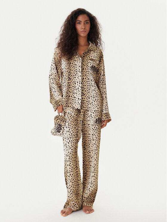 Juicy Couture Piżama JCLPJ225504 Beżowy Relaxed Fit