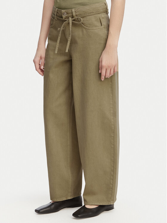 ONLY Jeansy Gianna 15372521 Khaki Straight Leg