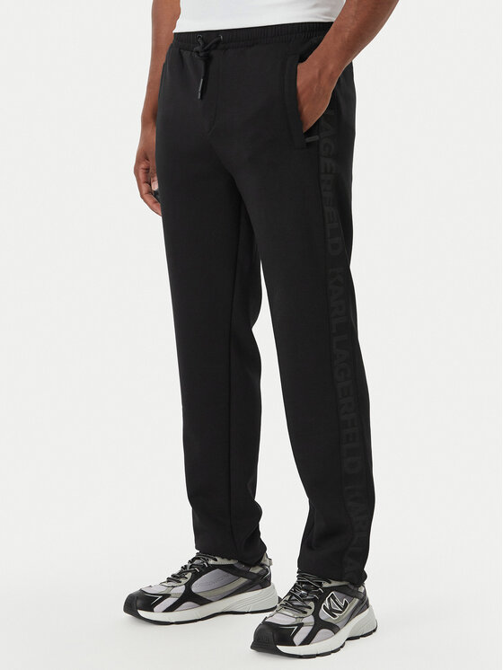 KARL LAGERFELD Spodnie dresowe 705016 562901 Czarny Regular Fit