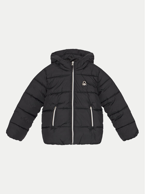 United Colors Of Benetton Kurtka zimowa 2LETCN04Y Czarny Regular Fit