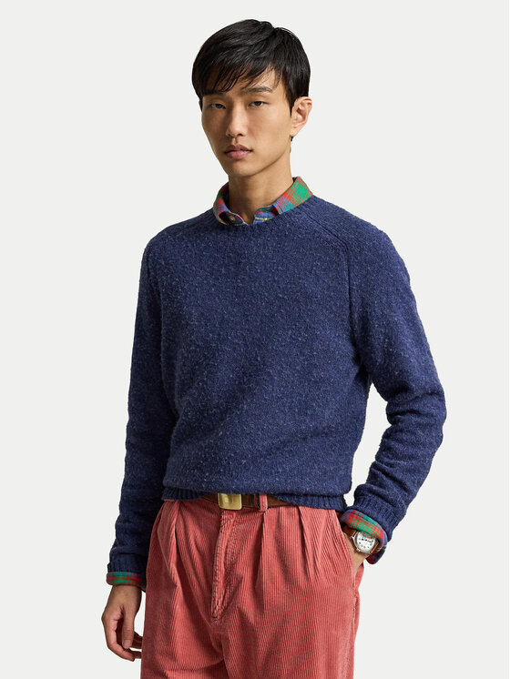 Polo Ralph Lauren Sweter 710B27270004 Granatowy Regular Fit