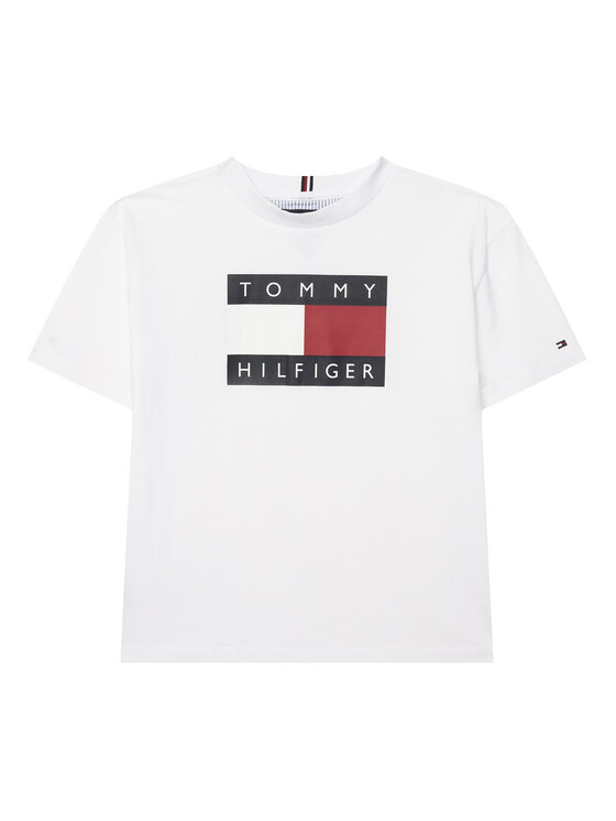 Tommy Hilfiger T-Shirt KB0KB10340 D Biały Regular Fit