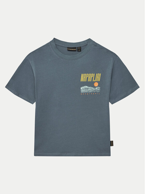 Napapijri T-Shirt S-Sella NP0A4IGX S Niebieski Regular Fit