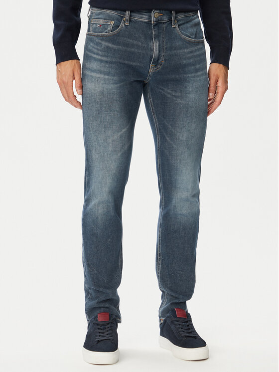 Tommy Jeans Jeansy Scanton DM0DM233461 Niebieski Slim Fit