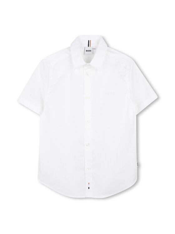 BOSS Koszula J53160 D Biały Regular Fit