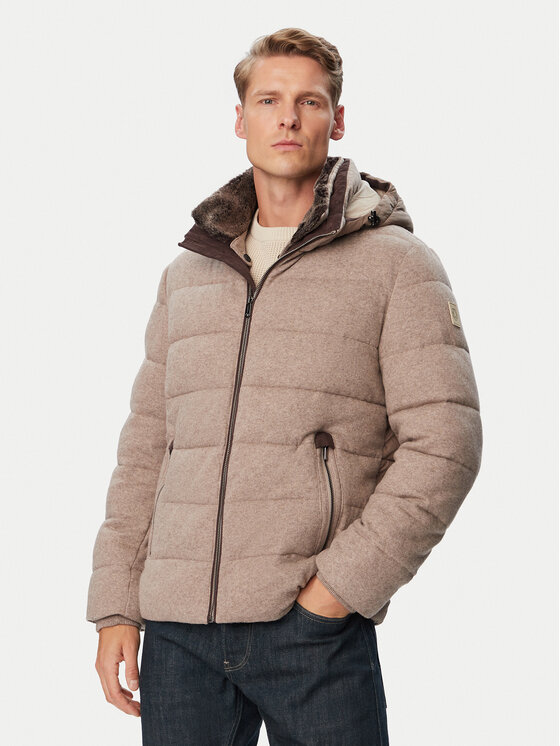 Milestone Kurtka zimowa MSMason 630720 11515-1 Beżowy ciemny Regular Fit