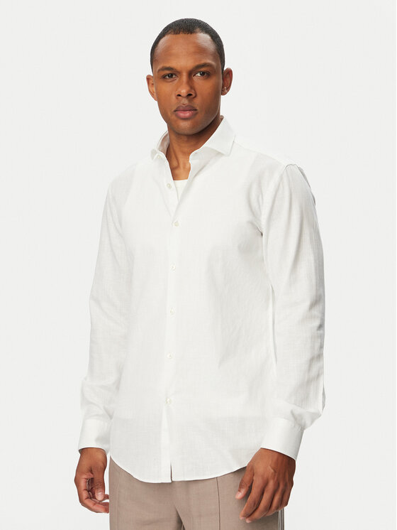 HUGO Koszula Kason 50539775 Biały Slim Fit