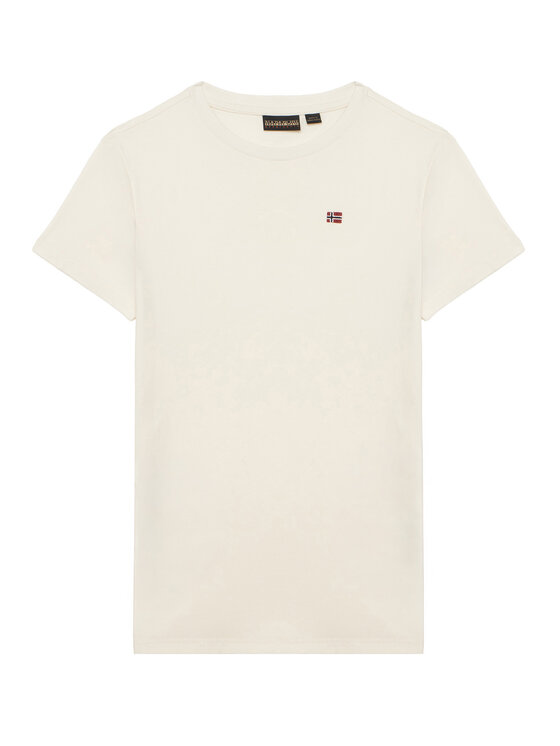 Napapijri T-Shirt Salis NP0A4GEH Biały Regular Fit