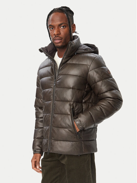 Save The Duck Kurtka zimowa D33117M NAPA23 Brązowy ciemny Regular Fit