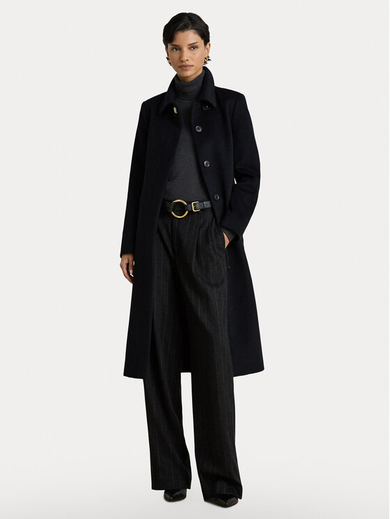 LAUREN RALPH LAUREN Płaszcz wełniany 297P23444002 Brązowy jasny Regular Fit