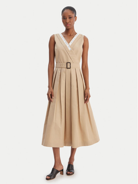 Weekend Max Mara Sukienka codzienna Cono 2615221021 Beżowy Regular Fit