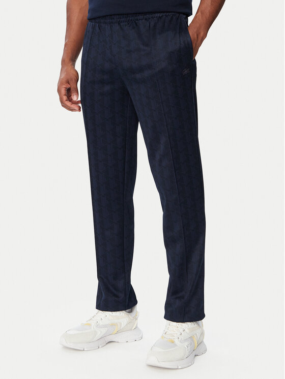 Lacoste Spodnie dresowe XH0197 Granatowy Regular Fit