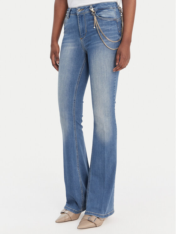 Liu Jo Jeansy UA6015 D4538 Niebieski Flare Fit