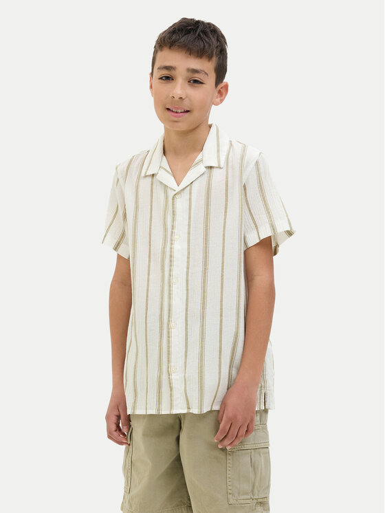 Jack & Jones Junior Koszula Luke 12277304 Biały Relaxed Fit