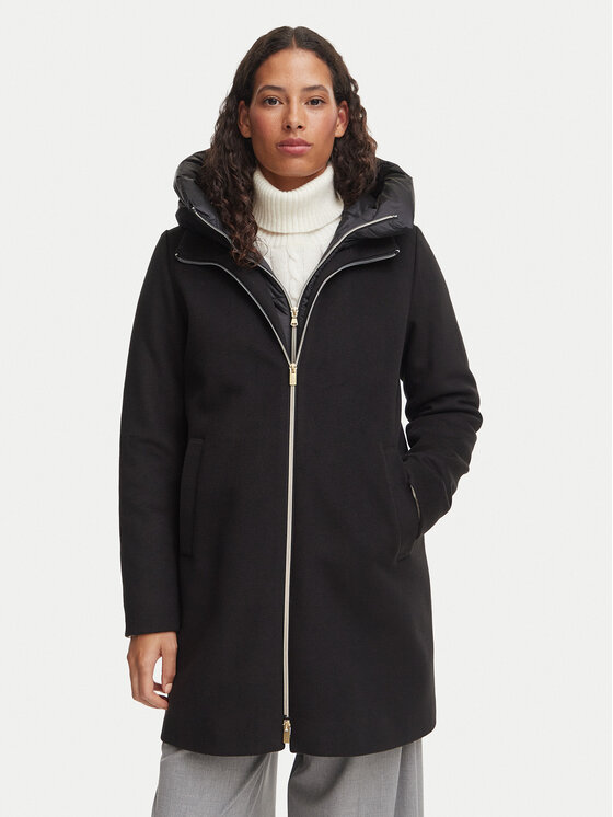Marella Płaszcz zimowy Emme by Marella Bacio 2625496102 Czarny Regular Fit