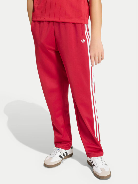 adidas Spodnie dresowe Firebird HZ6651 Czerwony Regular Fit