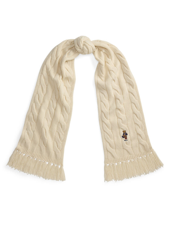 Polo Ralph Lauren Szalik 455P18119003 Kremowy