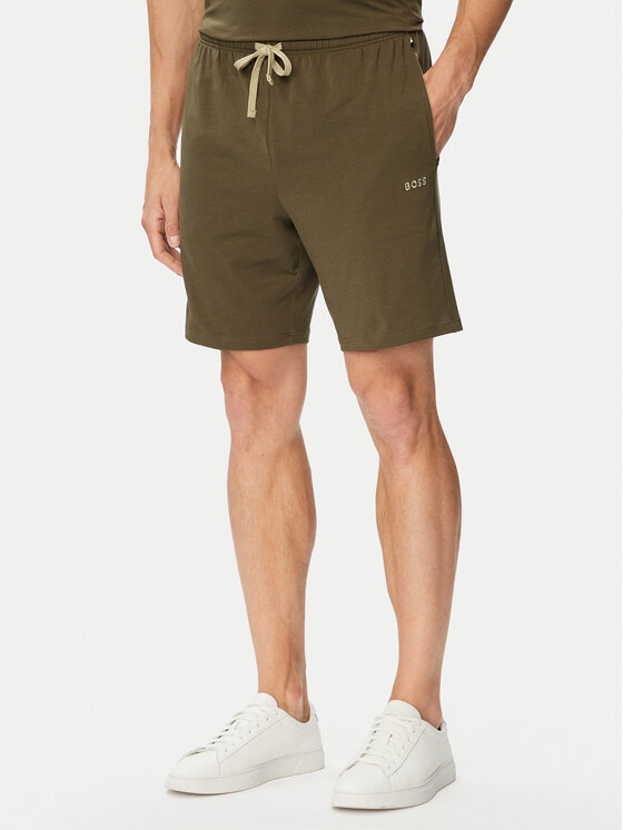 BOSS Szorty sportowe Mix&Match 50515314 Khaki Regular Fit