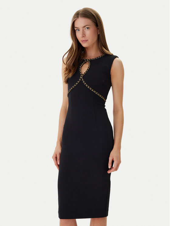 Marciano Guess Sukienka koktajlowa 6RGK18 9373Z Czarny Regular Fit