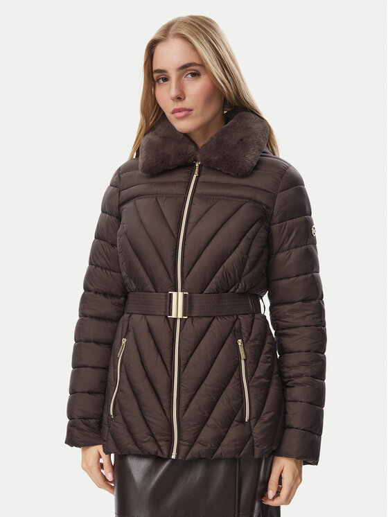 MICHAEL Michael Kors Kurtka zimowa 77A6945M42 Brązowy ciemny Slim Fit