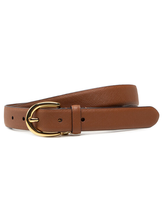 Lauren Ralph Lauren Pasek Damski Charm Classc 412802952005 Brązowy